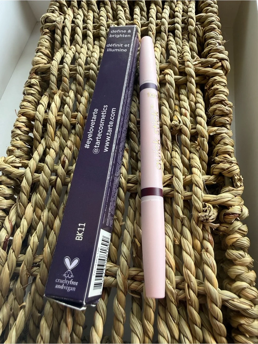 Tarte Quick Stick Double-Ended Gel Eyeliner Plum/Aubergine Full Size New